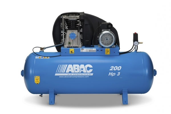 ABAC PRO A39B 200 FT3 - 3 Phase 200 Litre Belt Driven Air Compressor